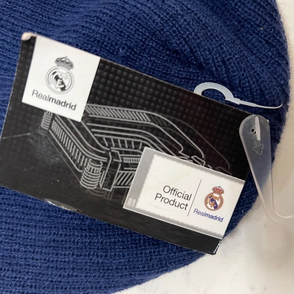 Real Madrid Blue and Yellow Knit Hats